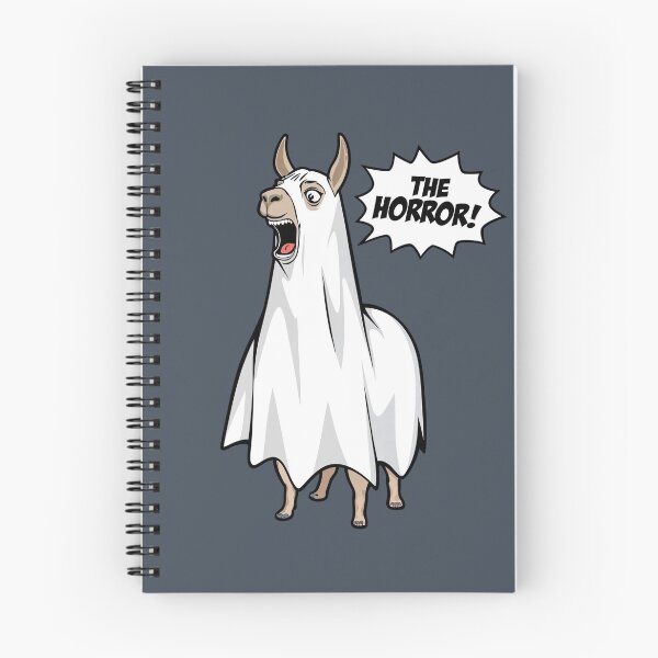 Item preview, Halloween Drama Llama - "The Horror!" Sticker designed and sold by WHITE FANGS.
