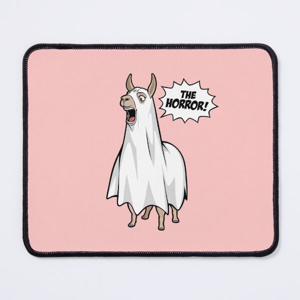 Item preview, Halloween Drama Llama - "The Horror!" Sticker designed and sold by WHITE FANGS.