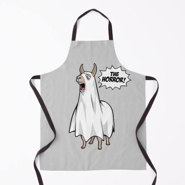 Item preview, Halloween Drama Llama - "The Horror!" Sticker designed and sold by WHITE FANGS.