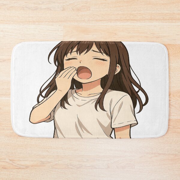 Item preview, yawning anime girl designed and sold by Futured1.