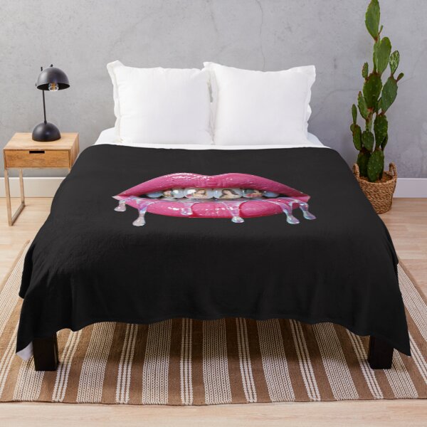 Item preview, Dripping Pink Lips with Renaissance Art Teeth Design designed and sold by Y2KULT.