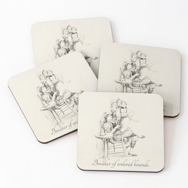 Item preview, Breaker of Ordered Bounds – 1896 Feminist Illustration designed and sold by StoryWovenCo.