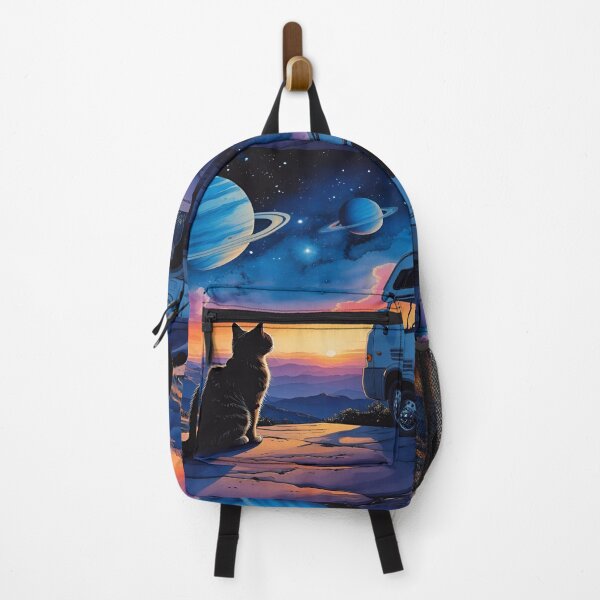 Item preview, Stargazing Cat on Motorhome Vacation designed and sold by EschatonGarden.