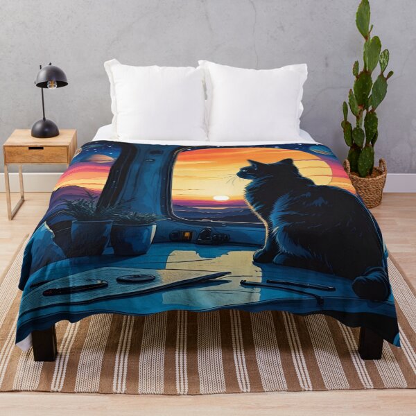 Item preview, Stargazing Cat Living in a Van designed and sold by EschatonGarden.
