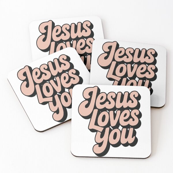 Item preview, Jesus Loves You Typography Shirt designed and sold by AnixieInkShop.
