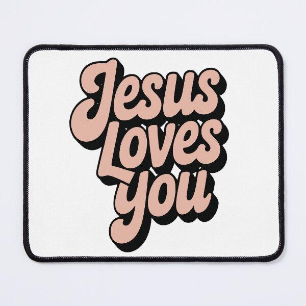 Item preview, Jesus Loves You Typography Shirt designed and sold by AnixieInkShop.