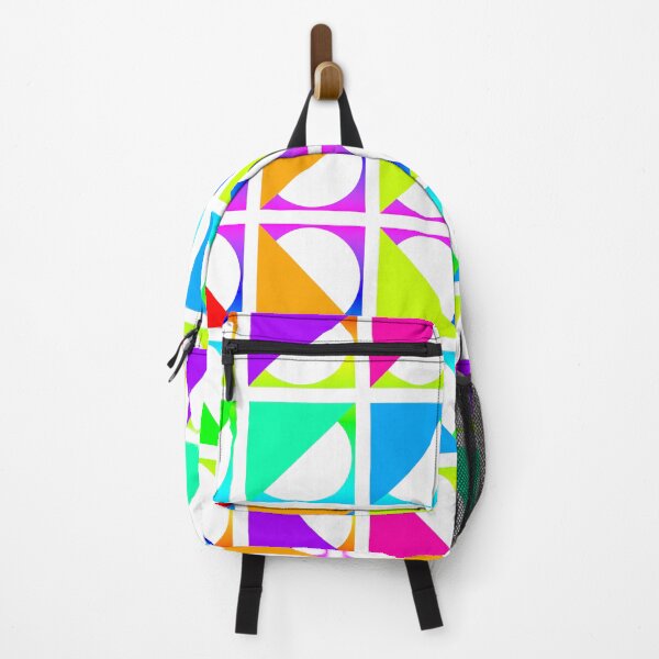Item preview, Retro Modern Design 17-8: Thirty-Six Right Triangles in Rainbow Colors with White Circles designed and sold by SBVillard.