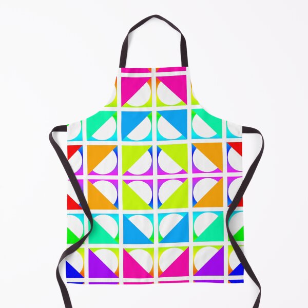 Item preview, Retro Modern Design 17-8: Thirty-Six Right Triangles in Rainbow Colors with White Circles designed and sold by SBVillard.