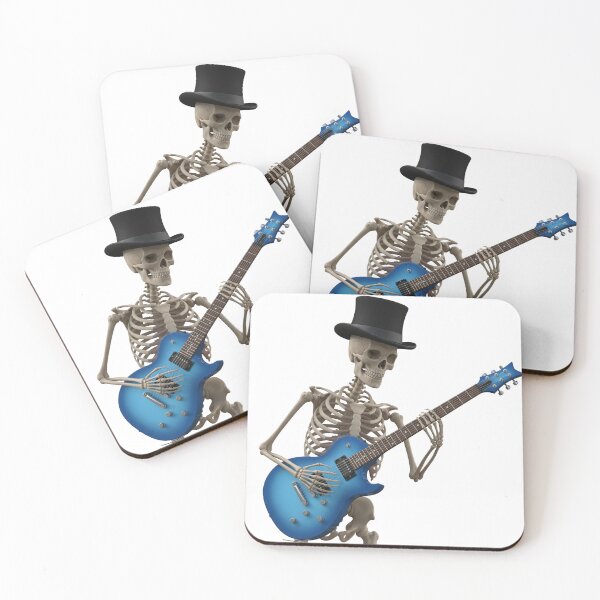 Item preview, Skeleton playing guitar designed and sold by SmileShopAJ.