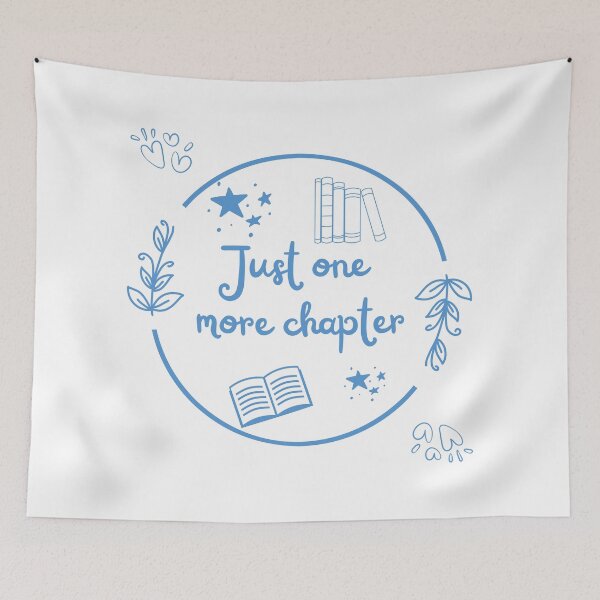 Item preview, “Just one more chapter” – bookish design · perfect gift for readers designed and sold by Life&Art.