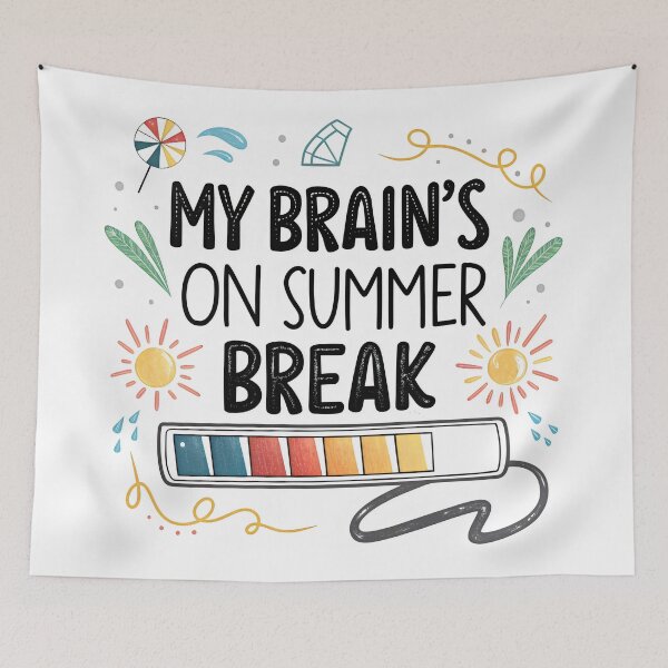 Item preview, my brain's on summer break designed and sold by GogoGrove.