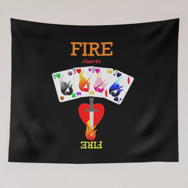 Item preview, Hearts on Fire Deck of Cards designed and sold by kel72.