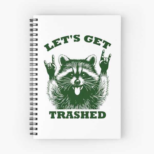 Item preview, Lets Get Trashed Raccoon Stuff Trash Panda Funny Raccon designed and sold by Frizz-Nie.