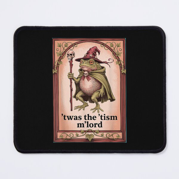 Item preview, Twas the 'Tism M'Lord Wizard Frog Autism designed and sold by Frizz-Nie.