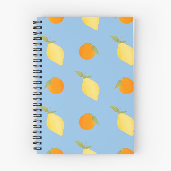 Item preview, Limones y naranjas soleados con estampado cítrico - Azul cielo designed and sold by soleastudio.