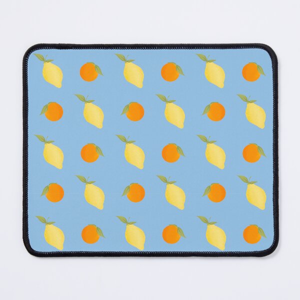 Item preview, Sunny Lemons & Oranges Citrus Pattern - Sky Blue designed and sold by soleastudio.