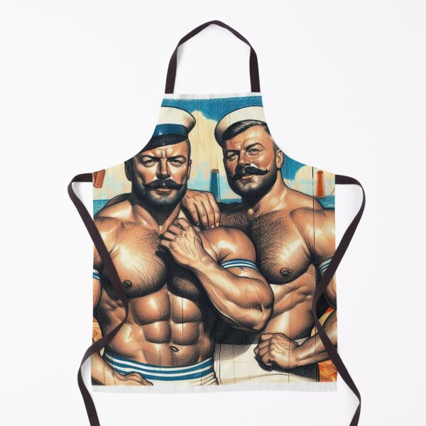 Item preview, 1920s French Vintage Gay Sailors Gay Bear Pride Graphic Design designed and sold by ItsAKinkThing.