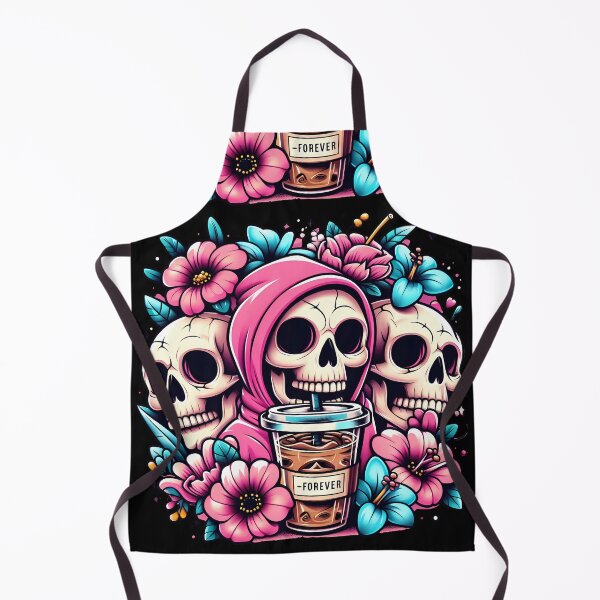 Item preview, Floral Skull Coffee Forever Art designed and sold by KMHArts.