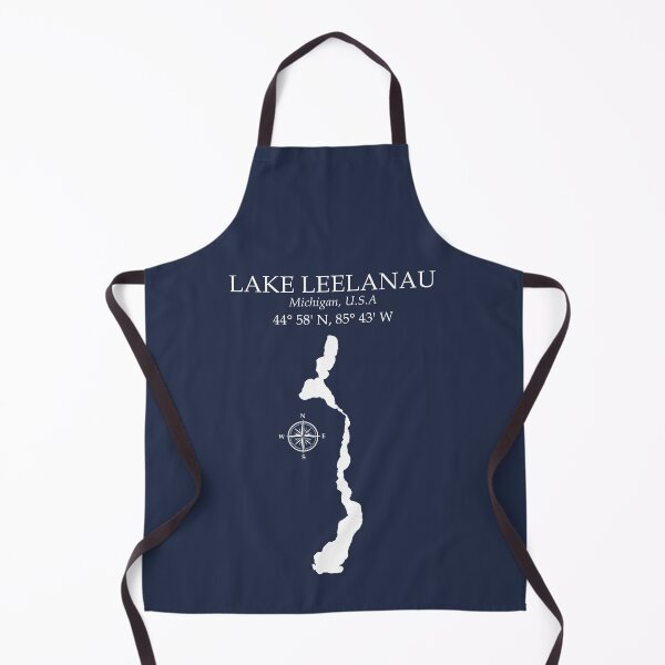 Item preview, Lake Leelanau Michigan Home Map | Nostalgic Cottage Lake Life designed and sold by Chilly Lizard.