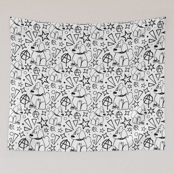 Item preview, PUNK DOG pattern designed and sold by Nevermind-artss.