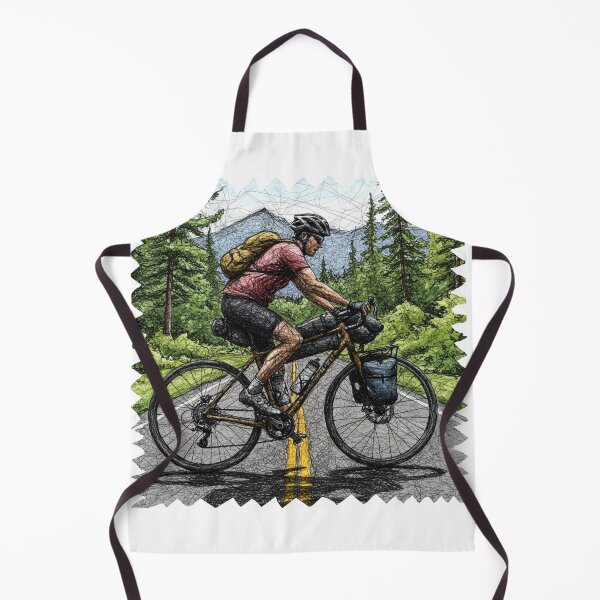 Item preview, Bikepacking Cyclist in the Heart of the Mountains designed and sold by All-Shopping.