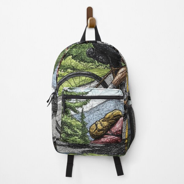 Item preview, Bikepacking Cyclist in the Heart of the Mountains designed and sold by All-Shopping.