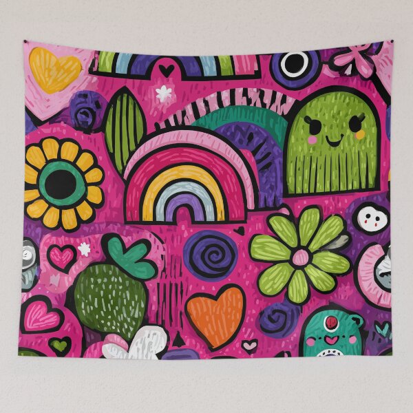 Item preview, Rainbow Garden – Alegria em Cores designed and sold by biZudigitalart TEXTURE.