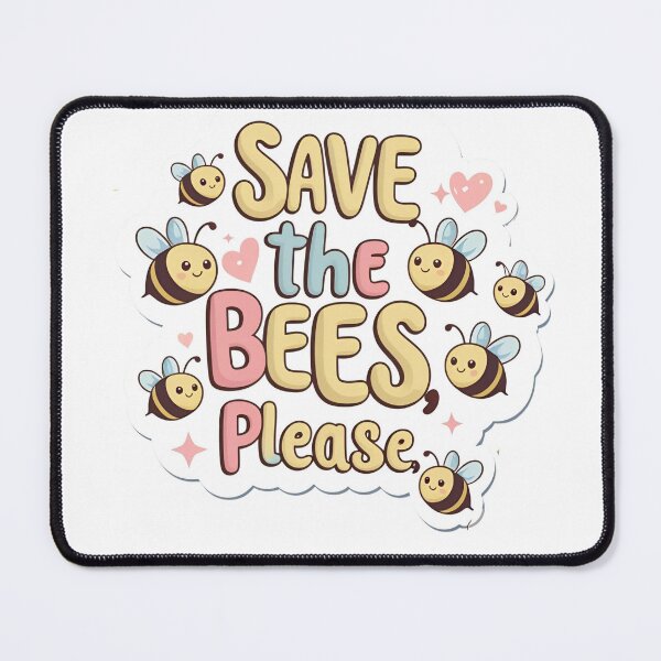 Item preview, Save the Bees, Please – Kawaii Eco Sticker & T-Shirt designed and sold by modishwelt.