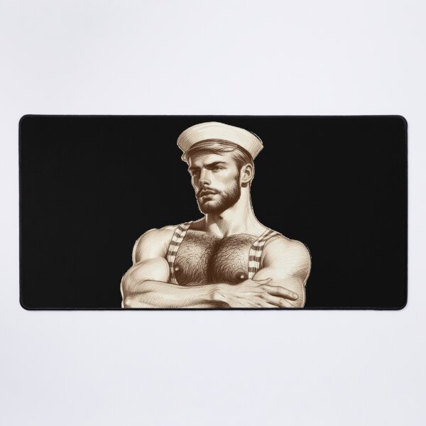 Item preview, 1940s Vintage Sailor "Deep Seas" San Francisco Tom of Finland Tribute Gay Pride Graphic Design designed and sold by ItsAKinkThing.
