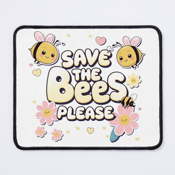 Item preview, Save the Bees, Please – Kawaii Eco Sticker & T-Shirt version 2 designed and sold by modishwelt.
