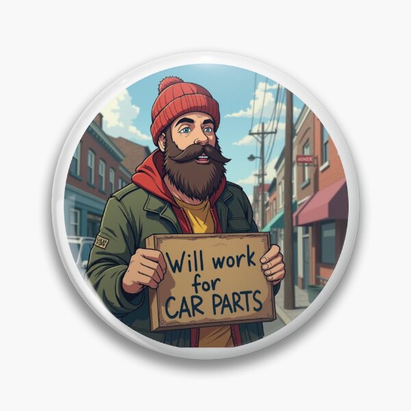 Item preview, Will Work For Car Parts Circle designed and sold by RacerCatBrand.