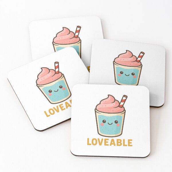 Item preview, Cute smiling milkshake character designed and sold by SkyR1v3r.