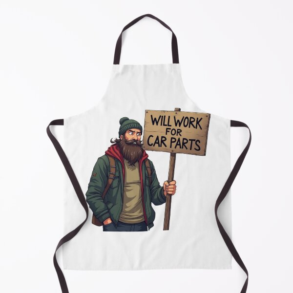 Item preview, Will Work For Parts Hobo designed and sold by RacerCatBrand.