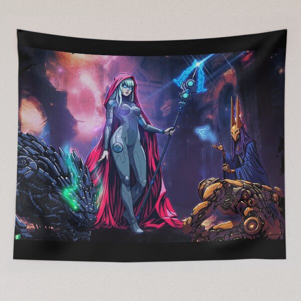 Item preview, Techno Priestess designed and sold by JCastellonArt.