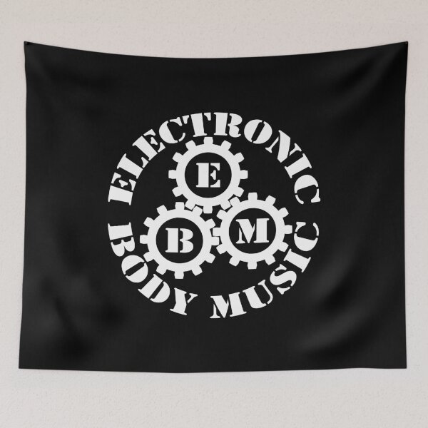 Item preview, Electronic Body Music EBM gears white designed and sold by lathspell.