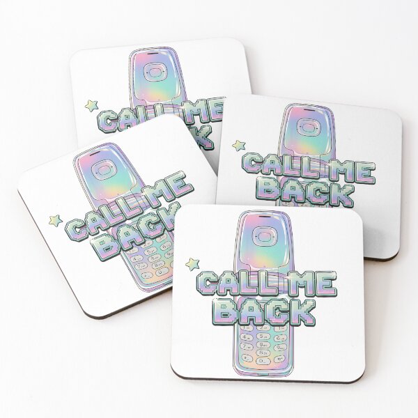 Item preview, “Call Me Back – Retro Y2K Holographic Phone” designed and sold by Cullinan Art.