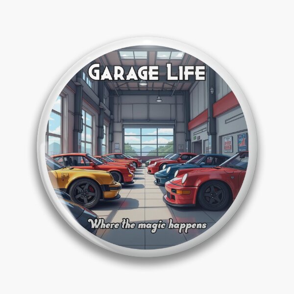 Item preview, Garage Life, Where the Magic Happens designed and sold by RacerCatBrand.