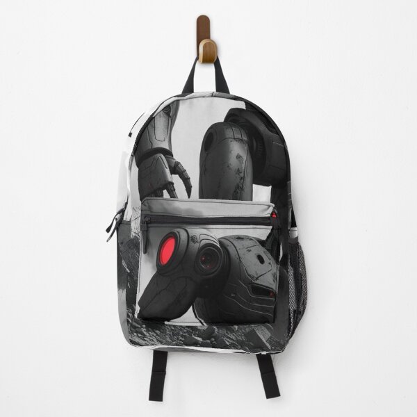 Item preview, Now We Are Taking Over – Apocalyptic AI Red-Eyed Robot Face designed and sold by smitke.