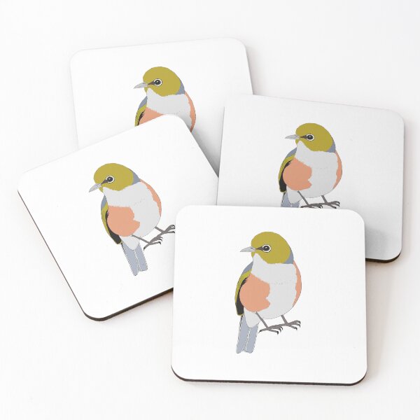 Item preview, Australian Bird Silvereye Illustration designed and sold by SylviaClareBirdArt.
