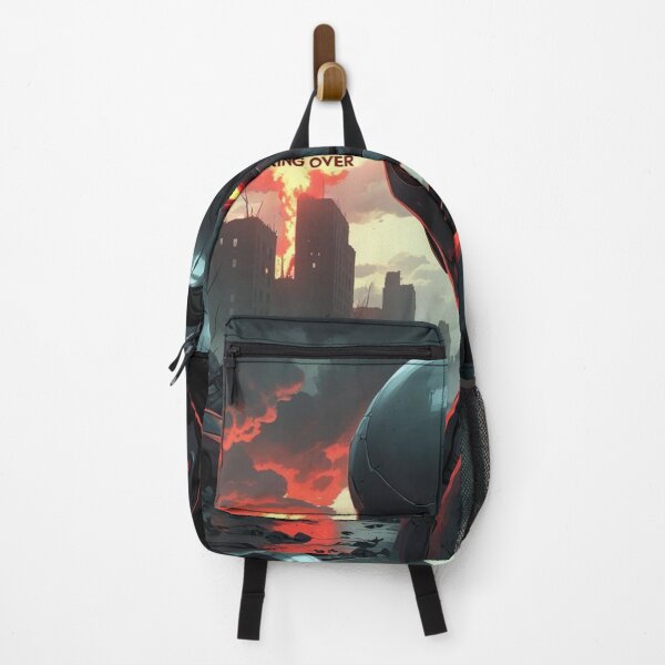 Item preview, Now We Are Taking Over – Apocalyptic AI Red-Eyed Robot Face designed and sold by smitke.