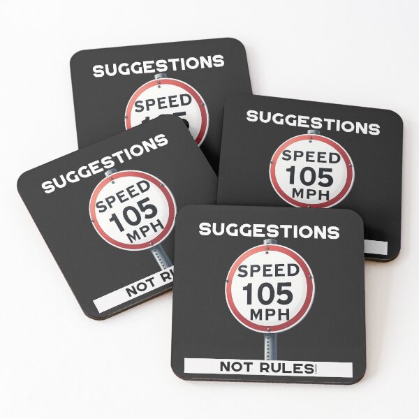 Item preview, Speed Limit Suggestions Not Rules designed and sold by RacerCatBrand.