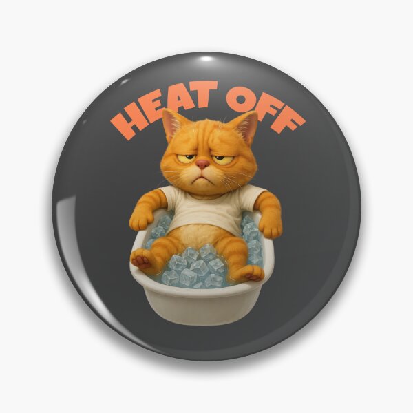 Item preview, Grumpy Cat in Ice Bath – Summer Heat Off Chill Mode designed and sold by iamwonderkitty.