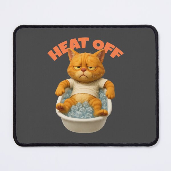 Item preview, Grumpy Cat in Ice Bath – Summer Heat Off Chill Mode designed and sold by iamwonderkitty.
