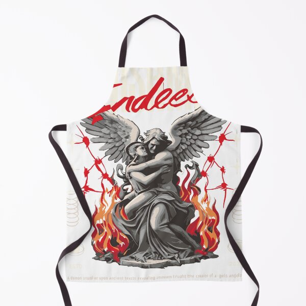 Item preview, Endless Punishment – Gothic Angel Statue in Flames designed and sold by hakkimsyed.
