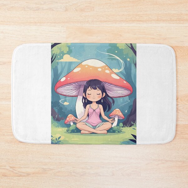 Item preview, Mushroom Meditation – Calm Forest Spirit Illustration designed and sold by modishwelt.