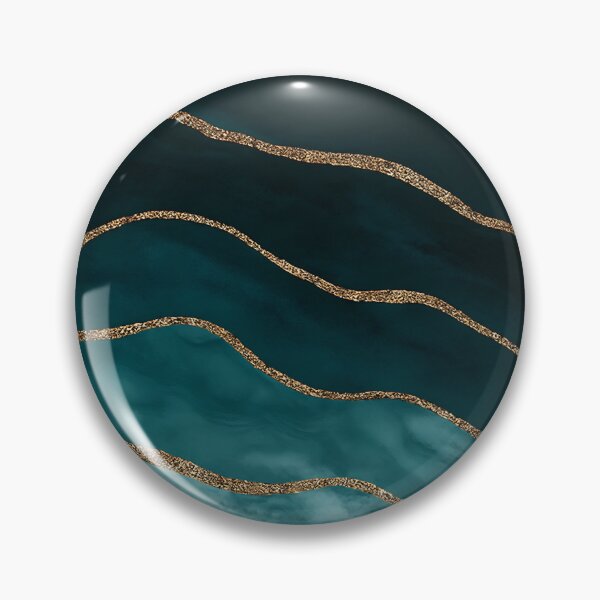 Item preview, Modern Amazing Blue And Teal Faux Malachite Marble  designed and sold by svarupa.
