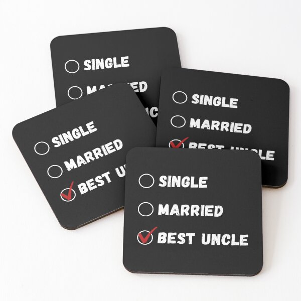 Item preview, Single Married Best Uncle, Funny Uncle Shirt designed and sold by Sleepy Cat Design.