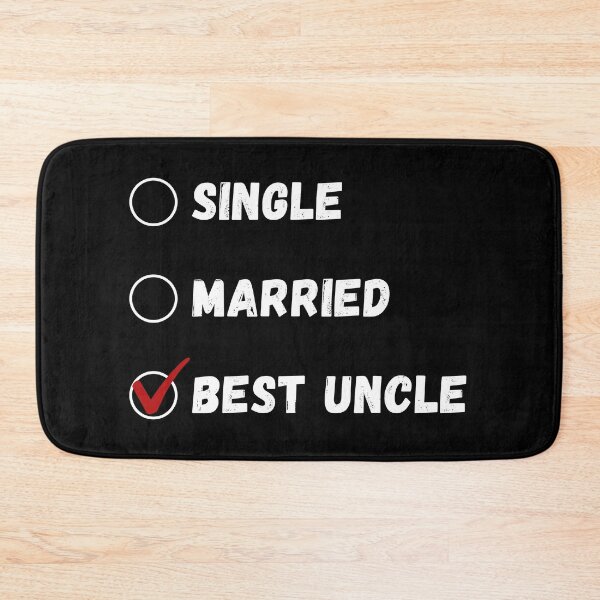 Item preview, Single Married Best Uncle, Funny Uncle Shirt designed and sold by Sleepy Cat Design.
