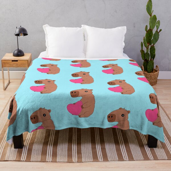 Item preview, Capybara love heart cute sticker design kawaii cozy animal designed and sold by HyDrewThese.