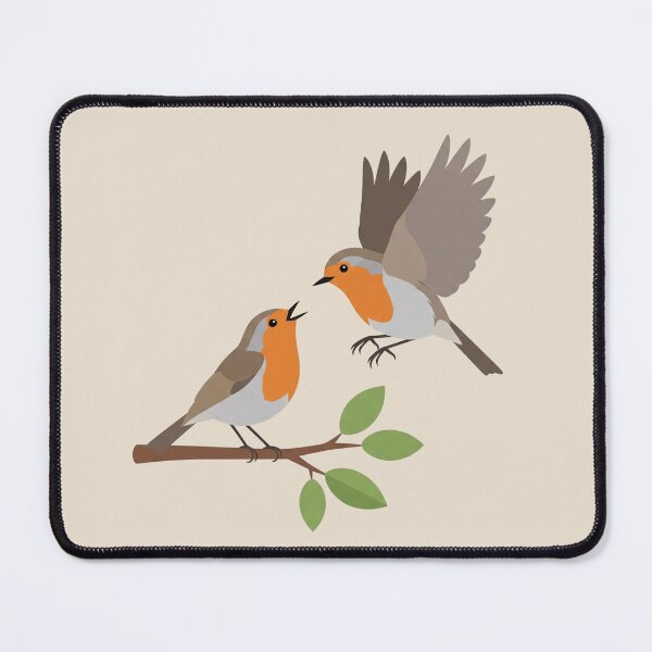 Item preview, The Singing Robin - Minimalist Bird Art designed and sold by TheArtEngineer.